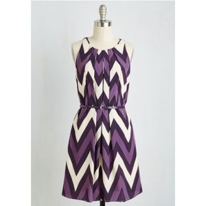 Modcloth Great Wavelengths Dress in Purple